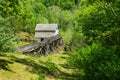 Spring View of SloneÃ¢â¬â¢s Grist Mill Ã¢â¬â Explore Park, Roanoke, Virginia, USA Royalty Free Stock Photo